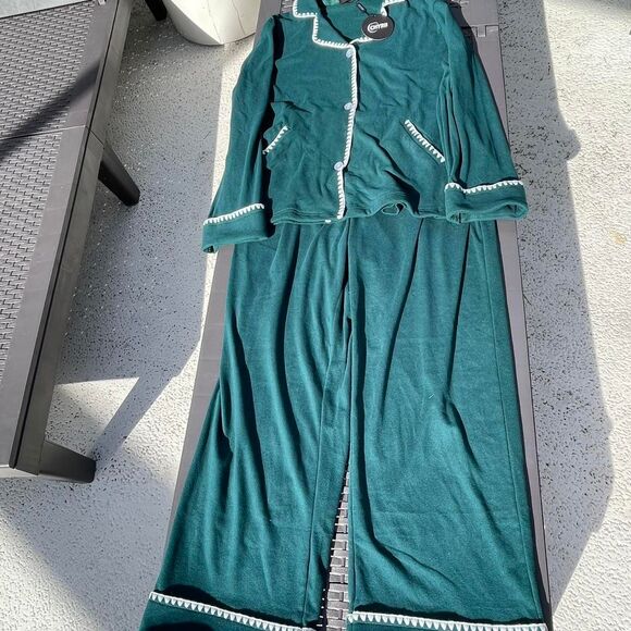 NWT Green Loungewear pajama set size XL - Picture 7 of 8
